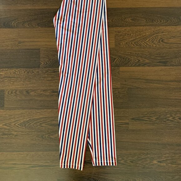 Size Large High Rise American Apparel Leggings - Red, White, and Blue - Picture 9 of 9